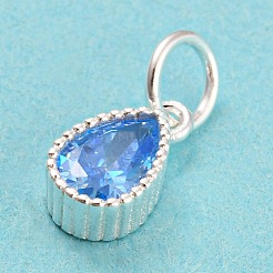 925 Sterling Silver Birthstone Charms&nbsp;STER-G035-01B-03