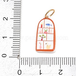 304 Stainless Steel Enamel Pendants&nbsp;STAS-C169-01D