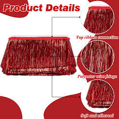 Tassel PET Polyester Ribbon Trim&nbsp;OCOR-WH0082-230C