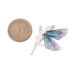 3pcs Gradient Color Resin Pendants&nbsp;PALLOY-TA00173