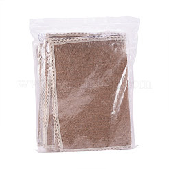 Braided Jute and Lace Non-Slip Insulation Pad&nbsp;AJEW-WH0066-01