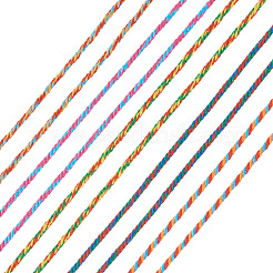 5ロール 5色コットンコード  編組ロープ  紙リール付き  壁掛け用  工芸  ギフト包装  ミックスカラー  1mm  約32.81ヤード（30m）/ロール  1ロール/色&nbsp;OCOR-TA0001-48