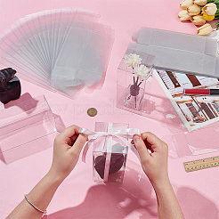 50Pcs Foldable Transparent PVC Boxes&nbsp;CON-BC0007-90