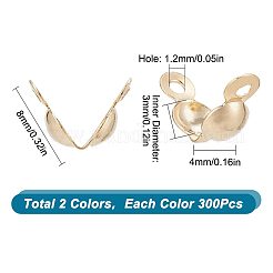600Pcs 2 Colors 304 Stainless Steel Bead Tips&nbsp;STAS-SC0005-04