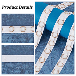 5 Yards Cotton Sewing Tape with Metal Ring&nbsp;DIY-OC0012-98