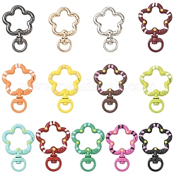 10Pcs Spray Painted Alloy Swivel Snap Clasps&nbsp;FIND-YW0009-38