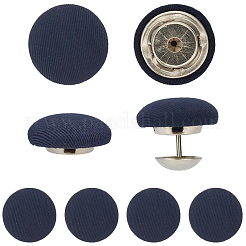 36Pcs Flat Round Cloth Cap Nail Buttons&nbsp;BUTT-CY0001-34A