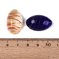 24Pcs Mxied Styles Handmade Lampwork Oval Display Decorations&nbsp;LAMP-N034-30