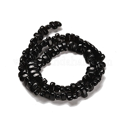 天然石オブシディアンビーズ連売り  長方形  9x4x4.5mm  穴：1mm  約93個/連  15.28インチ（38.8cm）&nbsp;G-Q167-B11-01