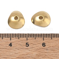 304ステンレススチールビーズ  三角形  14KGP本金メッキ  12x10.5x3mm  穴：1.8mm&nbsp;SA-CBA1CA2-02G