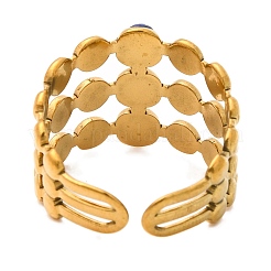 Natural Lapis Lazuli Finger Rings&nbsp;RJEW-Q822-44G-01