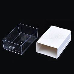 ポリスチレンプラスチックビーズ貯蔵容器  長方形の引き出し  ホワイト  21x13.5x7.5cm&nbsp;CON-N011-043-1