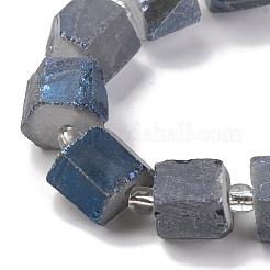 Electroplated Natural Quartz Beads Strands&nbsp;G-G767-02-21