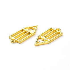 Painting Art Theme Alloy Open Back Bezal Pendants&nbsp;PALLOY-D200-03G