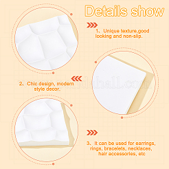 Gesso Finger Ring Display Stands&nbsp;ODIS-WH0029-41