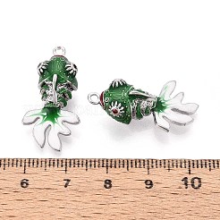 Brass Enamel Pendants&nbsp;KK-T071-27P-01