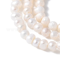 天然養殖淡水パールビーズ連売り  ポテト  グレード5a++  貝殻色  1.8~2mm  穴：0.5mm  約176~177個/連  14.57~14.72''（37~37.4センチメートル）&nbsp;PEAR-I007-07B-02A