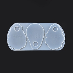Diy ポリゴン ペンダント シリコン型  レジン型  UVレジン＆エポキシ樹脂のジュエリー作り用  ホワイト  133x275x7mm  穴：20mm  内径：122~123x84~93mm&nbsp;DIY-G051-B01