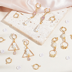 30Pcs Brass Clip-on Earring Findings&nbsp;KK-GA0001-54G