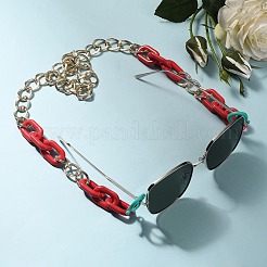 Personalized Aluminium & Acrylic Chain Necklaces&nbsp;X-NJEW-JN02911-02