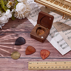 4Pcs 4 Colors Triangle Wood Guitar Picks&nbsp;AJEW-AR0005-07