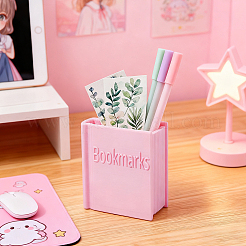 Plastic Book-shaped Bookmark Holder&nbsp;AJEW-WH0596-545A