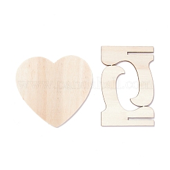 Heart Wooden Mini Chalkboard Signs&nbsp;AJEW-M035-02