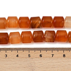 天然石赤瑪瑙ビーズ連売り  コラム  9.5~10x10~10.5mm  穴：0.8~1mm  約40個/連  15.31~15.35''（38.9~39センチメートル）&nbsp;G-G275-D06-10x10mm