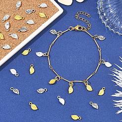 60Pcs 3 Colors Tibetan Style Alloy Charms&nbsp;FIND-YW0012-15