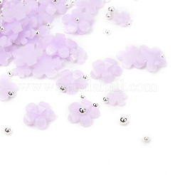 Flower Plastic Cabochons Nail&nbsp;X-MRMJ-I001-03B