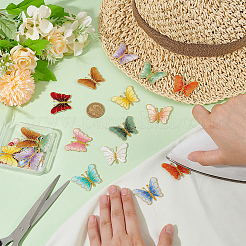 24Pcs 12 Colors Cloth Self Adhesive Patches&nbsp;FIND-FG0003-49