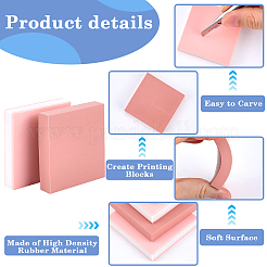 8Pcs 4 Styles Rubber Stamps&nbsp;AJEW-CP0008-33