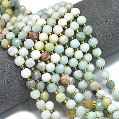 Natural Flower Amazonite Beads Strands&nbsp;G-K389-E72-01