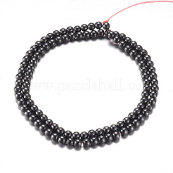 Magnetic Synthetic Hematite Bead Strands&nbsp;G-A165A-4mm