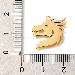 201 Stainless Steel Pendants&nbsp;STAS-R136-28G