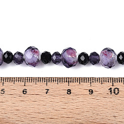 Handmade Silver Foil Glass Beads Strands&nbsp;FOIL-N029-08