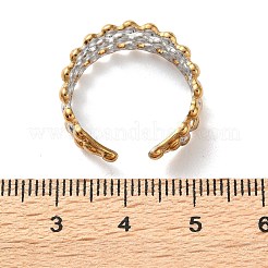 304ステンレススチール指輪  イオンプレーティング（ip）  カドミウムフリー＆ニッケルフリー＆鉛フリー  本金メッキ&ステンレススチールカラー  水玉  10mm&nbsp;LS-RJEW-P170-02A-G