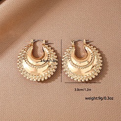 Alloy Hoop Earrings&nbsp;FS-WGDE27E-01