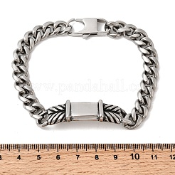 304 Stainless Steel Cuban Link Chains Bracelets&nbsp;BJEW-A092-04P