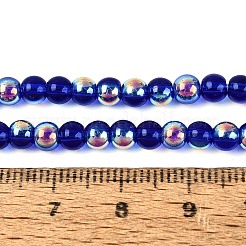 Electroplate Transparent Glass Beads Strands&nbsp;EGLA-Q132-4MM-A16