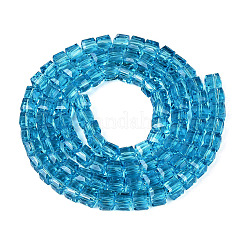 Transparent Glass Beads Strands&nbsp;GLAA-R041-8x8mm-A11