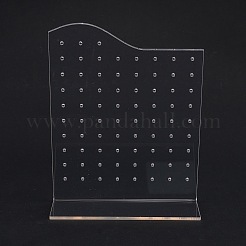 アクリルイヤリングディスプレイフレーム  L字型  透明  4.65x10x13.2cm&nbsp;EDIS-F005-10B
