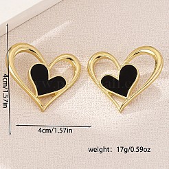 Zinc Alloy Acrylic Stud Earrings&nbsp;FS-WGDBD25-01