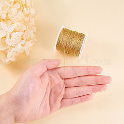 メタリック糸  刺しゅう糸  ジュエリー作りのための  ゴールド  0.8mm  約25m /ロール  1roll&nbsp;MCOR-CJ0001-03B