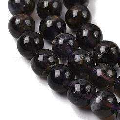 Natural Cordierite/Iolite/Dichroite Beads Strands&nbsp;G-P132-14-6mm