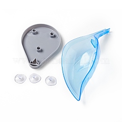 Plastic Self Draining Soap Dishes&nbsp;DJEW-G029-01A