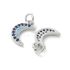 Brass Micro Pave Cubic Zirconia Pendants&nbsp;KK-U056-22P