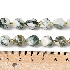 Natural Tree Agate Beads Strands&nbsp;G-U023-A15-01