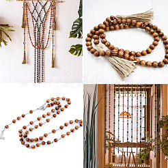 Dyed Natural Wood Beads&nbsp;WOOD-GO0001-07C