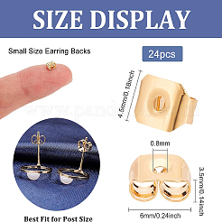 Brass Ear Nuts&nbsp;KK-BC0003-69G